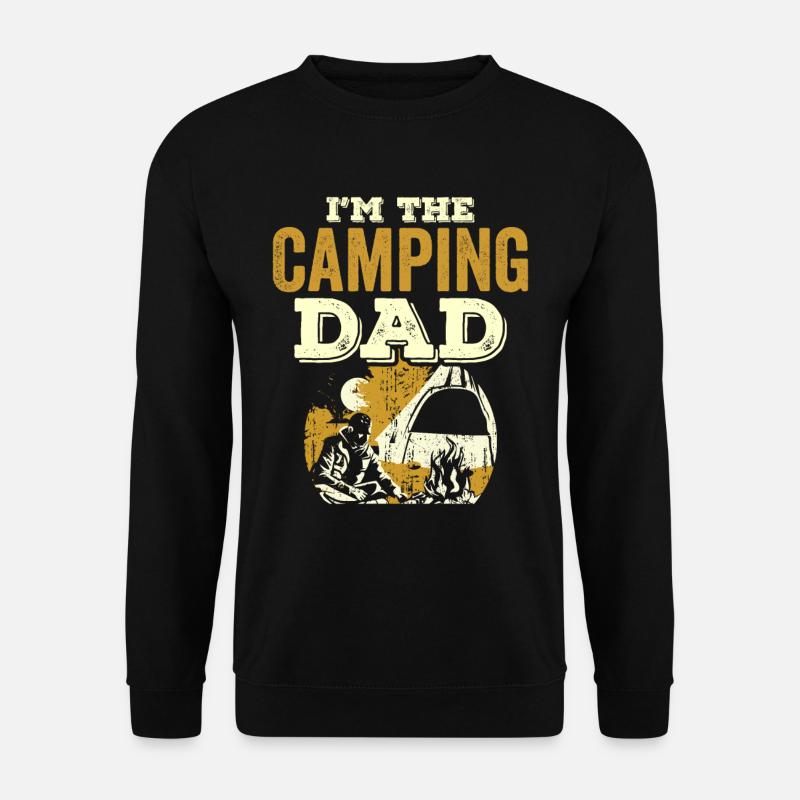 Ich Bin Der Camping Papa Camper Campen Camp - Unisex Pullover - Schwarz