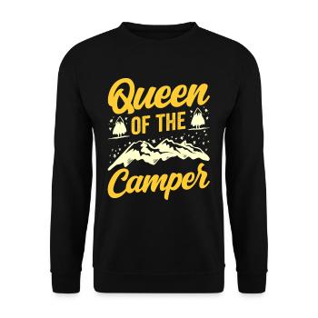 Queen du camping-car camping camping - Sweat-shirt Unisexe - noir - Devant - Alina (178cm) & Michal (187cm)