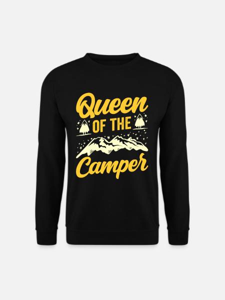 Königin Des Wohnmobils Camping Camper Campen - Unisex Pullover - Schwarz