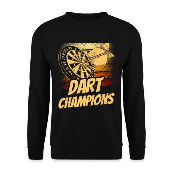 Darts Champions Darts Club Darts Team - Unisex Sweatshirt - black - Front - Alina (178cm) & Michal (187cm)