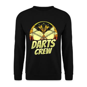 Darts Team Darts Team Darts Club - Unisex Sweatshirt - black - Front - Alina (178cm) & Michal (187cm)