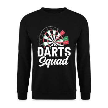 Darts Team Darts Club Team Darts - Unisex Sweatshirt - black - Front - Alina (178cm) & Michal (187cm)