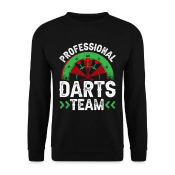 Professional Darts Team Darts Club - Unisex Sweatshirt - black - Front - Alina (178cm) & Michal (187cm)