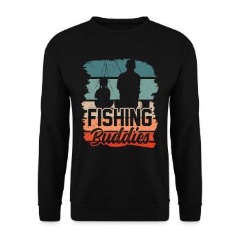 Fishing Friends Fishing Friend Fishing Friend Fishing - Unisex Sweatshirt - black - Front - Alina (178cm) & Michal (187cm)
