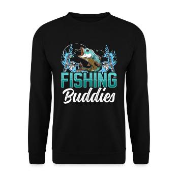 Fishing Friends Fishing Friend Fishing Friend - Unisex Sweatshirt - black - Front - Alina (178cm) & Michal (187cm)