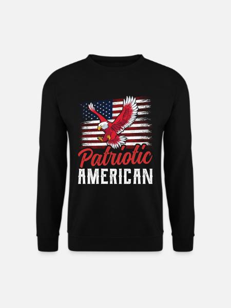 Patriotischer Amerikaner Patriotisch US Patriot - Unisex Pullover - Schwarz