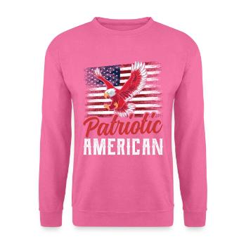 Patriotischer Amerikaner Patriotisch US Patriot - Unisex Pullover - Pink - Vorne