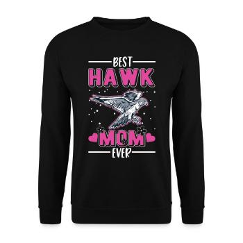 Falcons Mama Falconer Kestrel Falconry Falconry Falconry - Unisex Sweatshirt - black - Front - Alina (178cm) & Michal (187cm)