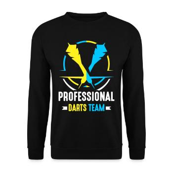 Professional Darts Team Darts Club Darts - Unisex Sweatshirt - black - Front - Alina (178cm) & Michal (187cm)