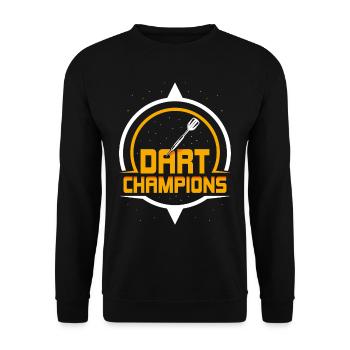 Dart Champions Darts Dartverein Team - Sweat-shirt Unisexe - noir - Devant - Alina (178cm) & Michal (187cm)