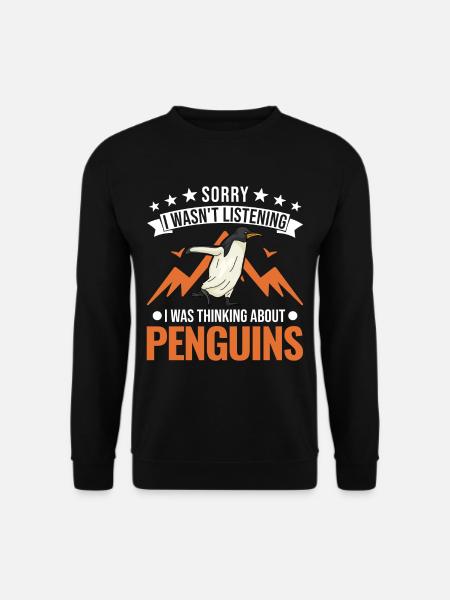 Pinguin Penguin Kaiserpinguin Gelbaugenpinguin - Unisex Pullover - Schwarz