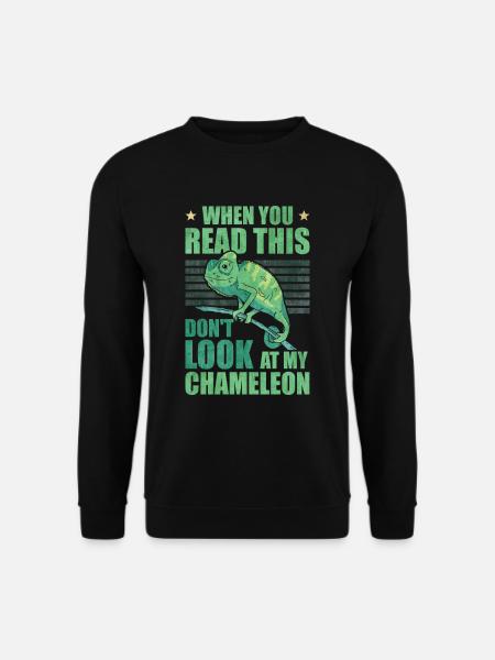 Caméléon Cadeau Caméléon - Sweat-shirt Unisexe - noir
