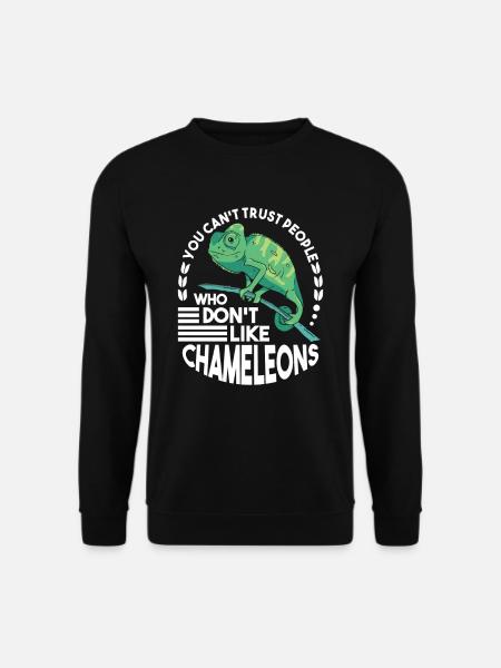 Caméléon Cadeau Caméléon - Sweat-shirt Unisexe - noir