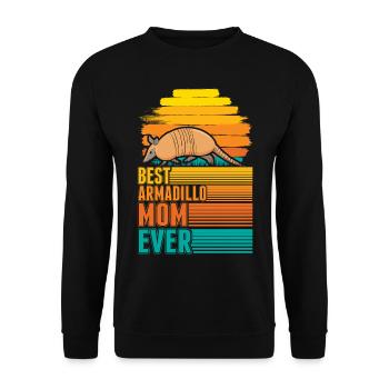 Meilleure maman tatou de tous les temps Gürteltier - Sweat-shirt Unisexe - noir - Devant - Alina (178cm) & Michal (187cm)