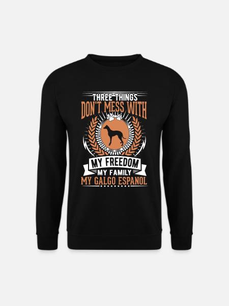 Galgo Espanol Spanischer Windhund Galgo - Unisex Pullover - Schwarz
