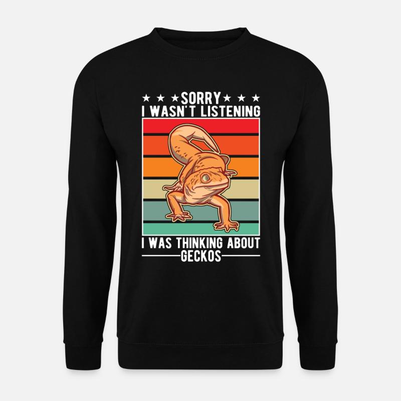 Gecko Cadeau Léopard Gecko - Sweat-shirt Unisexe - noir