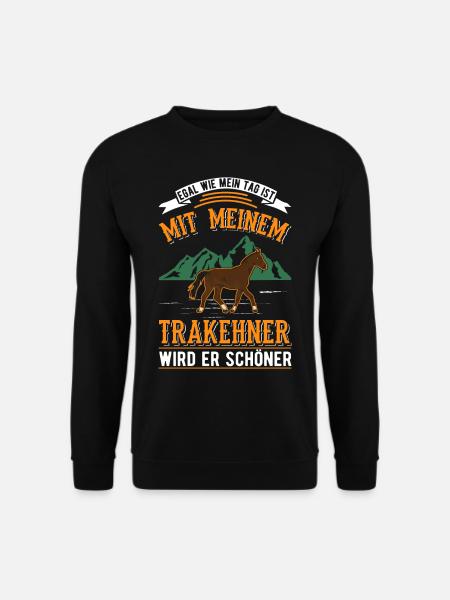 Trakehner Geschenk Trakehner Pferd - Unisex Pullover - Schwarz