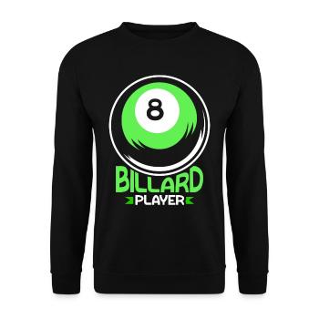 Billiard Player Lovers Billiard Pool - Sweat-shirt Unisexe - noir - Devant - Alina (178cm) & Michal (187cm)