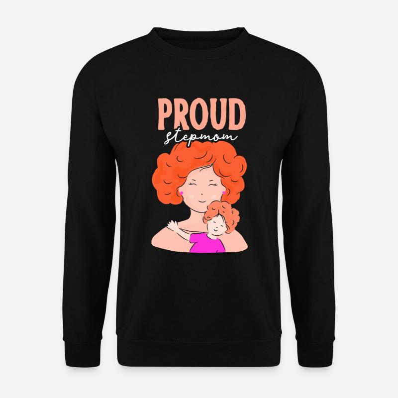 Stolze Stiefmutter Kind Ziehmutter Pflegemutter - Unisex Pullover - Schwarz