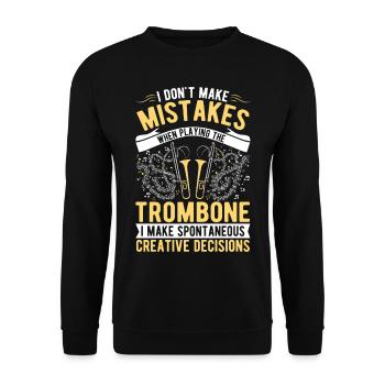 Trombone Creative Choices Trombonist - Unisex Sweatshirt - black - Front - Alina (178cm) & Michal (187cm)