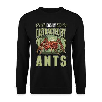 Ants Ant Farm Antshills Fire ants - Unisex Sweatshirt - black - Front - Alina (178cm) & Michal (187cm)