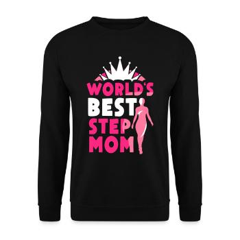 La meilleure belle-mère du monde mère d’accueil - Sweat-shirt Unisexe - noir - Devant - Alina (178cm) & Michal (187cm)