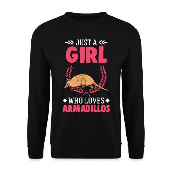Armadillo Girl Armadillo - Unisex Sweatshirt - black - Front - Alina (178cm) & Michal (187cm)