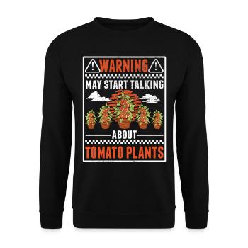Tomate Cadeau Tomate Grower Tomates - Sweat-shirt Unisexe - noir - Devant - Alina (178cm) & Michal (187cm)
