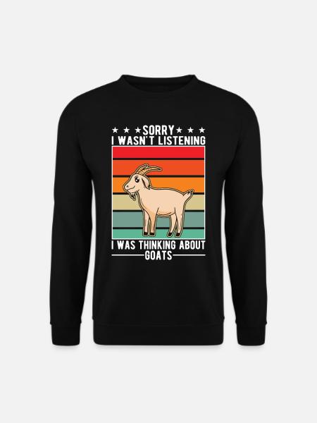 Ziegen Geschenk Ziegenwirt Ziege - Unisex Pullover - Schwarz