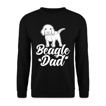 Beagle Papa Dog Lovers Beagles Puppy - Sweat-shirt Unisexe - noir - Devant - Alina (178cm) & Michal (187cm)