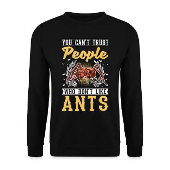 Ants Ant Farm Antshills Fire ants - Unisex Sweatshirt - black - Front - Alina (178cm) & Michal (187cm)