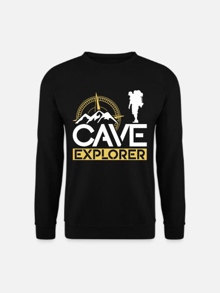 Höhlenforscher Caving Cave Höhlenwandern Höhle - Unisex Pullover - Schwarz
