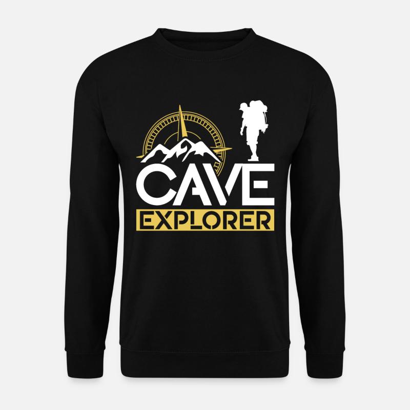Höhlenforscher Caving Cave Höhlenwandern Höhle - Unisex Pullover - Schwarz