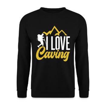 J’adore la spéléologie spéléologie - Sweat-shirt Unisexe - noir - Devant - Alina (178cm) & Michal (187cm)