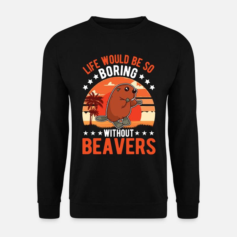 Beaver Gift Beaver Dam - Unisex Sweatshirt - black