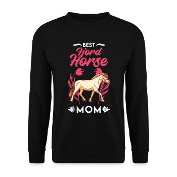 Best Fjord Horse Mom Fjordpferd Norweger Pferd - Unisex Pullover - Schwarz - Vorne - Alina (178cm) & Michal (187cm)