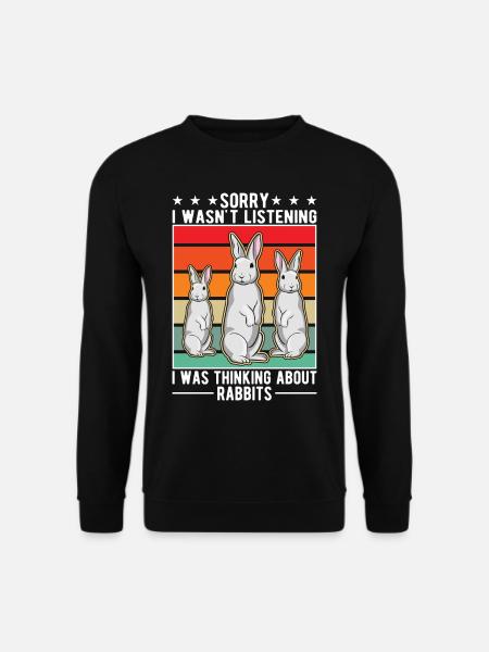Rabbit Rabbit Rabbit Rabbit - Unisex Sweatshirt - black