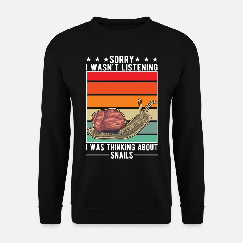 Snail Gift Vineyard Snail - Unisex Sweatshirt - black