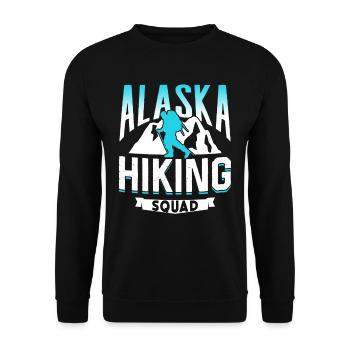 Alaska Hiking Team Hiker Hike Nature - Sweat-shirt Unisexe - noir - Devant - Alina (178cm) & Michal (187cm)