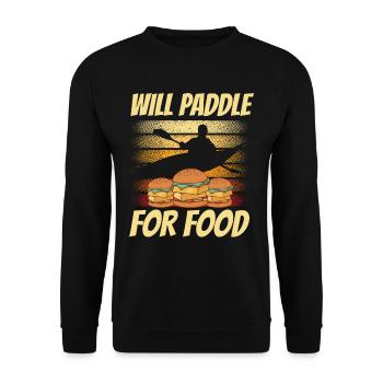 Pagayer pour la nourriture Hobby Kayak Kayak Kayak - Sweat-shirt Unisexe - noir - Devant - Alina (178cm) & Michal (187cm)