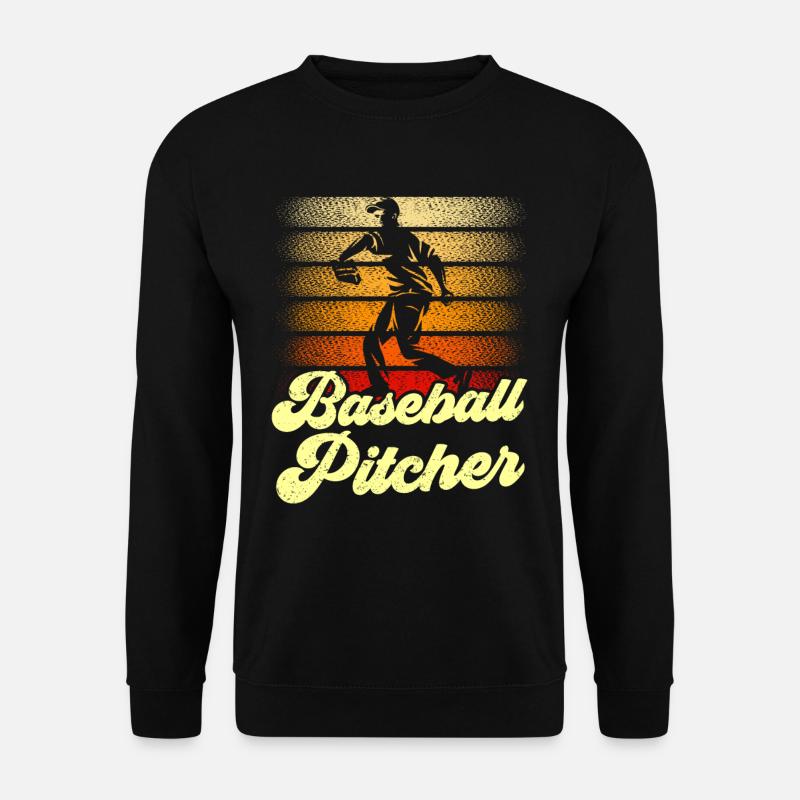 Baseball Pitcher Spieler Werfer Hobby - Unisex Pullover - Schwarz