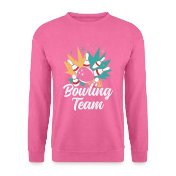 Bowling Team Hobby Bowler Mannschaft - Sweat-shirt Unisexe - rose - Devant