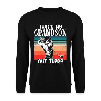 Voici mon petit-fils qui joue au golf - Sweat-shirt Unisexe - noir - Devant - Alina (178cm) & Michal (187cm)