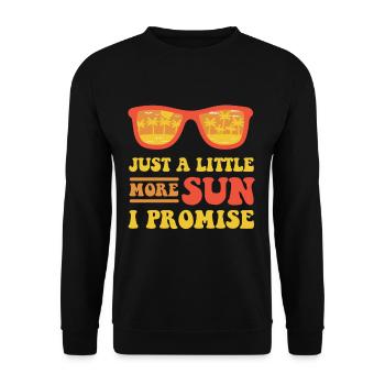 Juste un peu plus de plage promise au soleil - Sweat-shirt Unisexe - noir - Devant - Alina (178cm) & Michal (187cm)