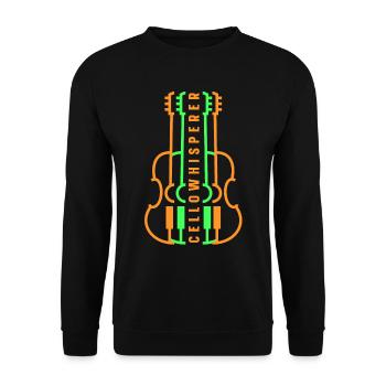 Cello Whisperer Violoncelliste Violoncelles Musicien - Sweat-shirt Unisexe - noir - Devant - Alina (178cm) & Michal (187cm)