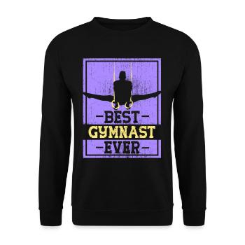 Bester Turner Aller Zeiten Gymnast Gymnastik - Unisex Pullover - Schwarz - Vorne - Alina (178cm) & Michal (187cm)