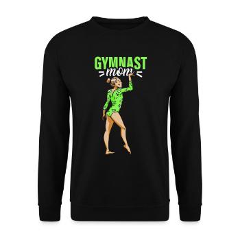 Gymnaste Maman Gymnaste Gymnastique Gymnastique Gymnastique - Sweat-shirt Unisexe - noir - Devant - Alina (178cm) & Michal (187cm)
