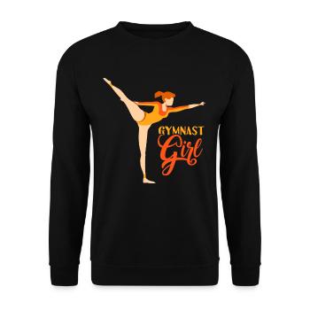 Gymnast Gymnast Girls Gymnastics Gymnastics - Unisex Sweatshirt - black - Front - Alina (178cm) & Michal (187cm)