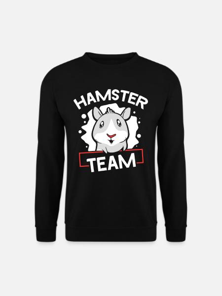 Hamster Team Propriétaire Pet Sweet - Sweat-shirt Unisexe - noir