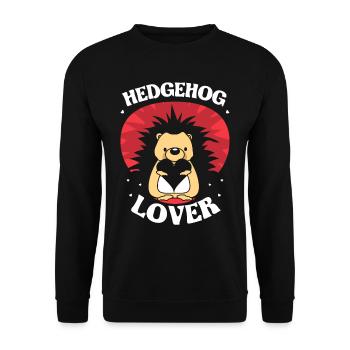 Hérisson Les amoureux disent Mignon animal de compagnie - Sweat-shirt Unisexe - noir - Devant - Alina (178cm) & Michal (187cm)